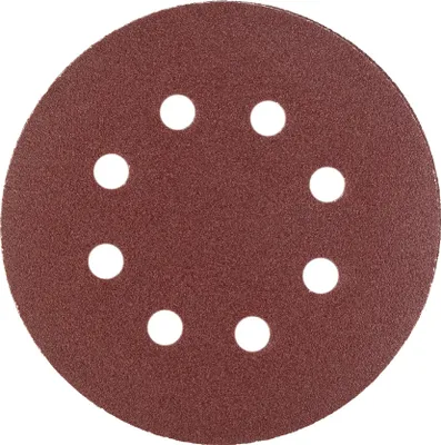 Obrázek produktu pro Brusný papír kotoučový 8 otvorů 125 mm P120 10 ks Polax