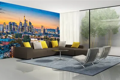 Produktbild von Vlies Fototapete FRANKFURT, DEUTSCHLAND 375 x 250 cm (inkl. Kleister) - Vlies Tapete, Wandtapete, Wandbilder - Tapete für Wohnzimmer Schlafzimmer, Büro, Küche - Montagefertig