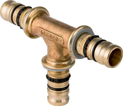 Produktbild von Geberit GE Mepla, T-Stück, egal, Messing, d26mm, 1 Stk.