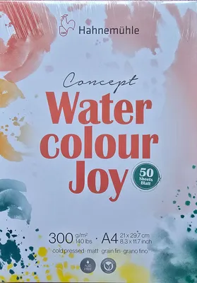 Produktbild von Hahnemühle Water Colour Joy 50 Blatt DIN A4 300 g/m²
