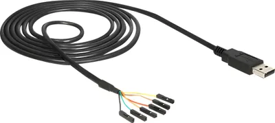 Obrázek produktu pro DeLOCK 1.8m USB2.0-A/TTL 6-p, 1,8 m, USB A, Černá