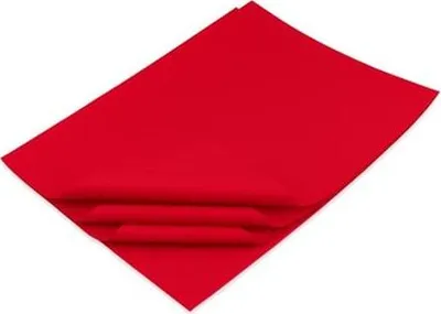 Zdjęcie produktu dla Bibuła Ozdobna 20g 38x50cm Czerwona Rubinowa - ozdobna - 100 arkuszy
