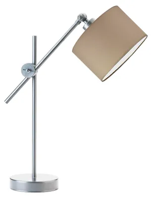 Zdjęcie produktu dla Lampka nocna przegubowa na biurko lampa biurkowa regulowana LED z abażurem walec MODERN