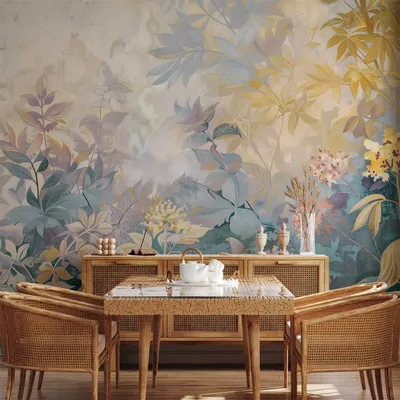 Produktbild von Vlies Fototapete - Tapestry Pattern with a Meadow and Flowers Kilim with a Spring Motif 200x140 cm Blumen b-H-10012-a-a