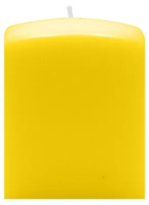 Produktbild von Quader Kerzen Citron Gelb 8 x Ø 6/6 cm, 4 Stück