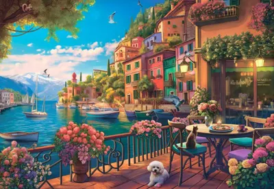 Produktbild von BLUEBIRD Puzzle Comer See 1000 dlks