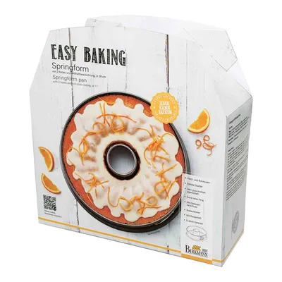 Immagine prodotto di Birkmann Easy Baking Springform mit Zwei Böden, Spring Form, Kuchenform, Servierboden, Anithaft, 28 cm, 881051