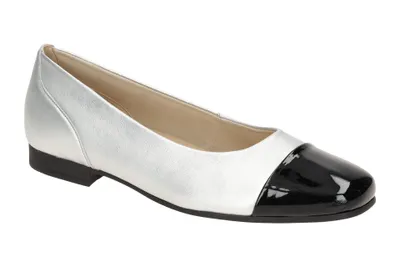 Produktbild von Gabor 51.351 Ballerinas - Damen Halbschuhe - Slipper silber Elegant NEU