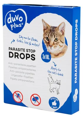 Productafbeelding van Duvo+ Anti-parasitaire druppels katten 3x1ML
