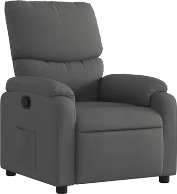 Immagine prodotto di vidaXL Poltrona relax in tessuto grigio scuro