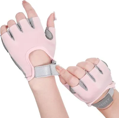Produktbild von Famanu Fitnesshandschuhe Damen - Antislip, schockdämpfend, atmungsaktiv