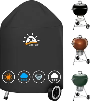 Zdjęcie produktu dla Pokrowiec na grill Zettum 57 CM wodoodporny i odporny na promieniowanie UV