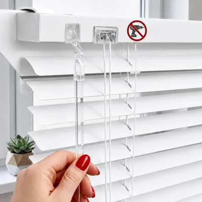 Produktbild von 95x220 cm Weiß Fensterjalousie Aluminium-Jalousie 25 mm Klemmfix ohne Bohren Jalousien Fenster Innen ESTAdeco