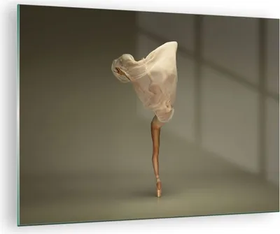 Produktbild von Bilder auf glas - Einteilig - Ballerina Figur Tanzen - 70x50cm - Glasbilder - Wandbilder - Bilder - zum Aufhängen bereit - Wanddekoration aus Glas - Glas Bilder - Wandbild auf Glas - GAA70x50-4715