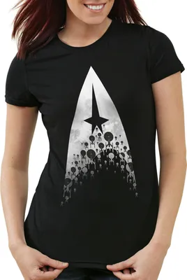Produktbild von style3 Starfleet Damen T-Shirt enterprise trekkie voyager, Größe:XL