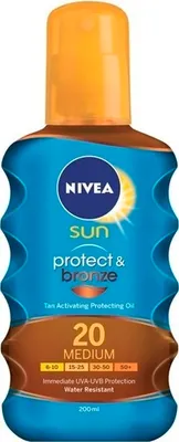 Produktbild von Nivea Sun Protect & Bronze Sonnenschutzöl SPF 20 200 ml