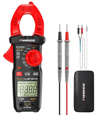 Productafbeelding van Digitale Stroomtang DC/AC 0-600A, Multimeter True-RMS 6000 Counts
