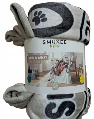 Obrázek produktu pro Smukee Flanelová deka s pejskem, měkká, dekorativní