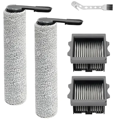 Ersatz-Borstenwalzen-Set für Tineco Stretch S6, 2 Rollen + 2 Filter