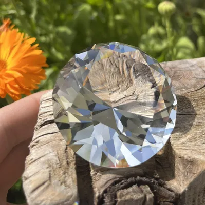 Kristallglas-Diamant 5 cm klar transparent Dekoration