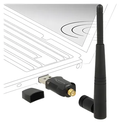 Produktbild von Delock USB 2.0 Dual Band WLAN ac/a/b/g/n Stick