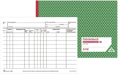 Obrázok produktu pre RNK Verlag 3116 Kniha jázd vodiča pre nákladné vozidlá - SD, 2 x 25 listov, DIN A5 na šírku