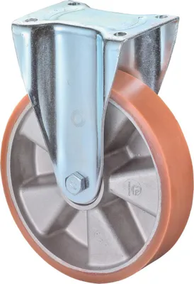 Obrázek produktu pro Pevné kolečko 125mm 450kg Cast-PUR 138x110mm Alu.BS ROLLEN