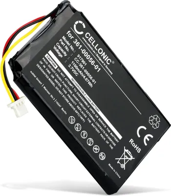 Produktbild von CELLONIC 1x Akku für Navigation Kompatibel mit Garmin nüvi 65LMT, Nüvi 42, Nüvi 2689, 361-00056-01 - (1100mAh, 3.7V)