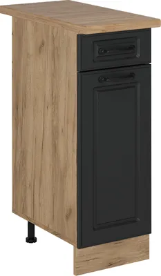 Produktbild von Küchenunterschrank Vicco R-Line Anthrazit Landhaus 30 cm , AP Eiche, Model 54032