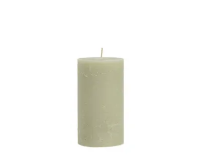 Productafbeelding van Rustieke kaars, stompkaars – eucalyptus – 7 x 13,5 cm