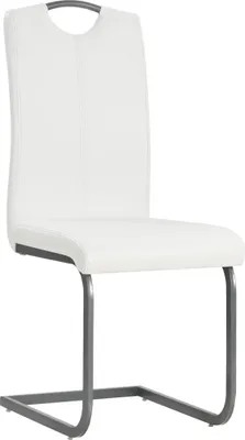 Produktbild von vidaXL Freischwinger 2 Stk. Weiß Kunstleder