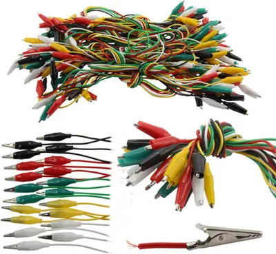 Produktbild von Prüfkabel mit Krokodilklemmen, 100er Set