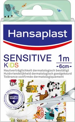 Produktbild von Hansaplast Sensitive Kinder Pflaster 6 cmx1 m 1 St