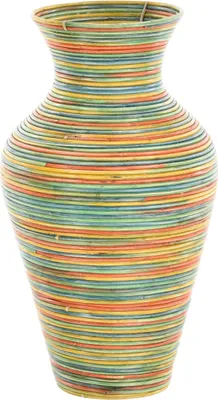Zdjęcie produktu dla KRINES HOME Rattanowy wazon podłogowy okrągły (2 kolory)