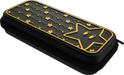 Produktbild von PDP 500-224-STGD, Hartschalenkoffer, Nintendo, Schwarz, Gelb, Nintendo Switch, Nintendo Switch Lite, Nintendo Switch OLED, Reißverschluss, Karton mit Aufhänger
