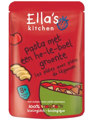 Productafbeelding van Ella's Kitchen Pasta heleboelgroente 8+ maan den (190 gr)