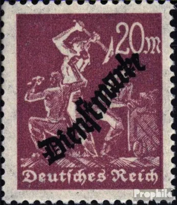 Produktbild von Briefmarken Deutsches Reich 1923 Mi D75X postfrisch Dienstmarken
