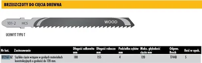 Image de DEWALT lame de scie sauteuse HCS bois <120mm 5pc