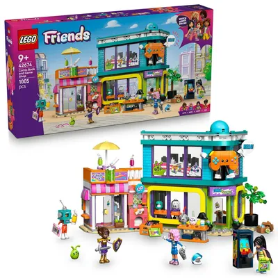 Zdjęcie produktu dla LEGO Friends Sklep z grami i komiksami, Zestaw do budowania, 9 lat(a), Plastik, 1005 szt., 1,42 kg