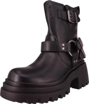 Immagine prodotto di Buffalo Donna Stivaletto Elegante Bravr Biker Lo 1220067 Nero