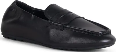 Produktbild von Emu Kirra Loafer Schuhe für Damen aus Echtleder Schwarz mit dezentem Glanz und ergonomischer Sohle