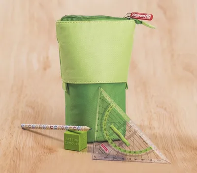 Produktbild von Etui und Stiftkeköcher grün Packung mit 4 Stück