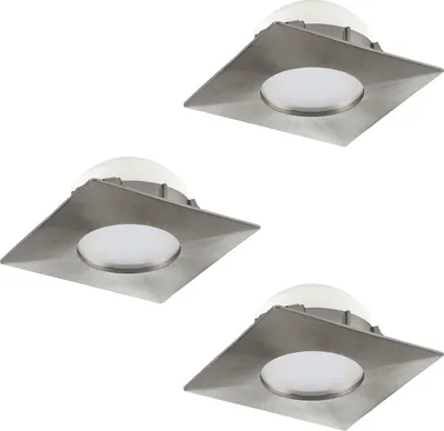 Produktbild von EGLO Pineda, Einbaustrahler, Nicht austauschbare(s) Leuchtmittel, LED, 6 W, 3000 K, Nickel