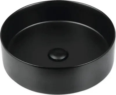 Obrázek produktu pro Umyvadlo na desku Jungborn AMION 40 cm s keramickou zátkou matně černé