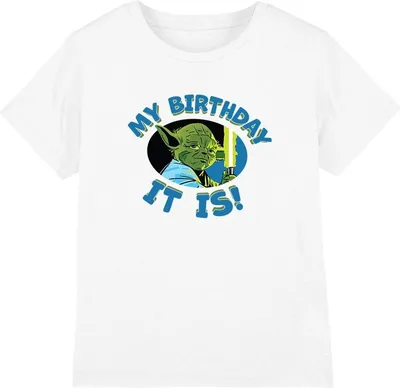 Obrázek produktu pro Star Wars - "My Birthday It Is" Tričko pro děti TV3419 (116) (Weiß)