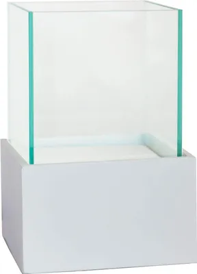 Produktbild von VIVANNO Windlicht Fiberglas CANDELITA Rechteckig, Weiß matt - 20x20x29 cm