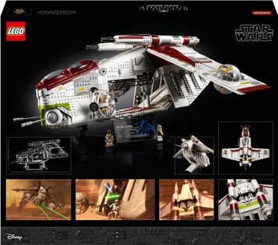 Produktbild von LEGO 75309 Star Wars Republic Gunship, Modell für Erwachsene aus der Ultimate Collector Series mit Minifiguren
