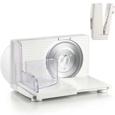 Produktbild von Yabano Klappbarer Allesschneider Elektrisch 150W mit Sicherheitstaste, Weiß