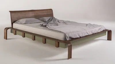 Produktbild von Casa Padrino Luxus Massivholz Doppelbett Dunkelbraun - Verschiedene Größen