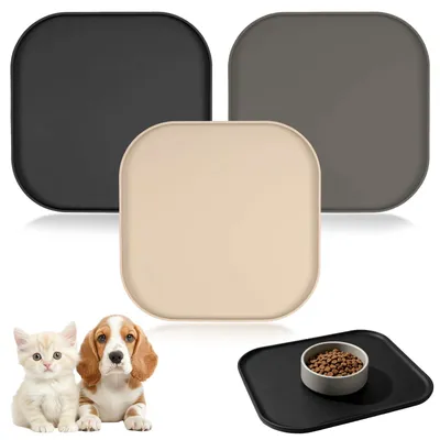 Immagine prodotto di Set di 3 tappetini in silicone per cani e gatti